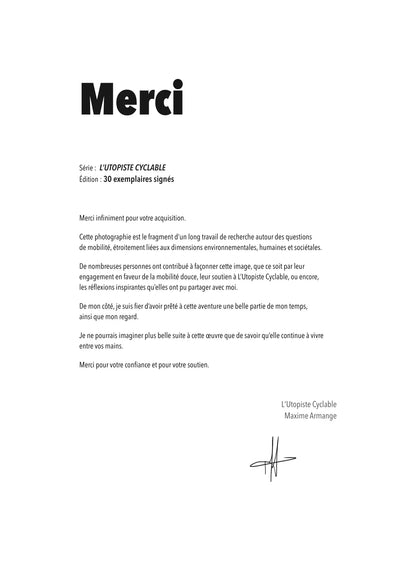 L'Utopiste Cyclable #2 — A letter from the artist